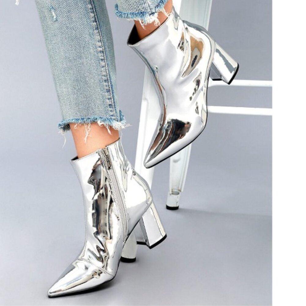 EGO Mirror Ankle Boots